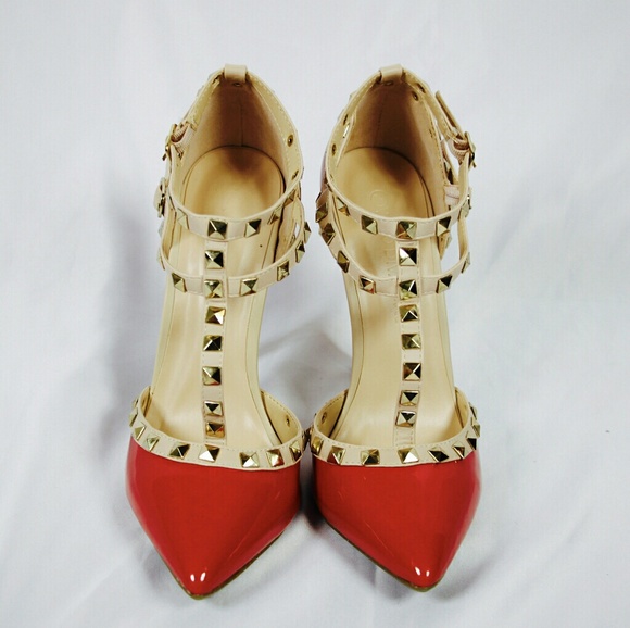 Red studded heels 👠 - Picture 6 of 10